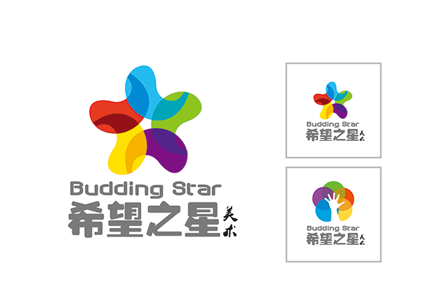 希望之星美术教育LOGO设计——潍坊标志设计